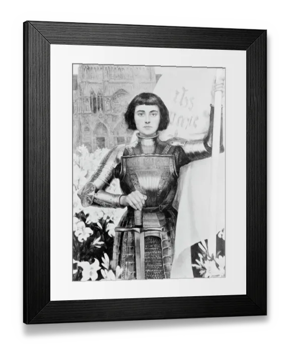 Framed Print : Joan of Arc in Armor Framed Print : Joan of Arc in Armor