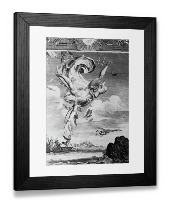 Framed Print : Prophetic Painting of Icarus Framed Print : Prophetic Painting of Icarus