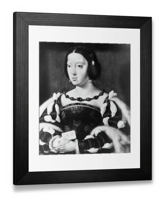 Framed Print : Portrait of Queen Eleanor of France by Joos van Cleve Framed Print : Portrait of Queen Eleanor of France by Joos van Cleve