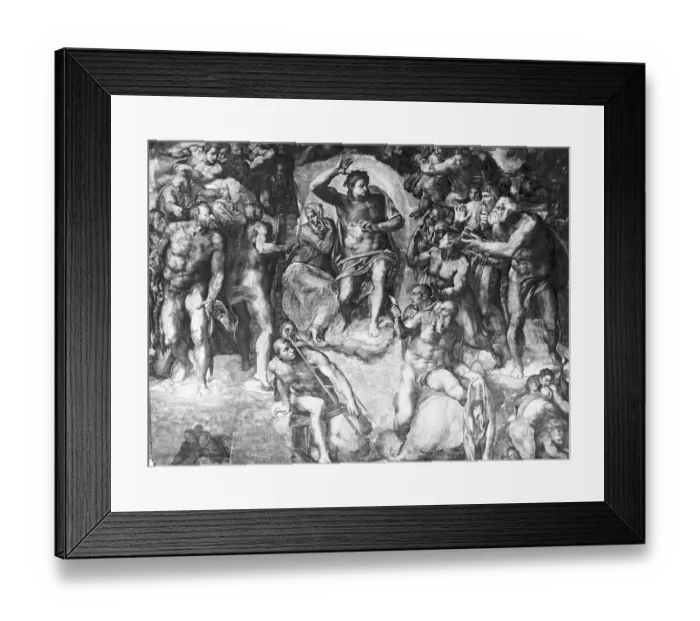 Framed Print : Detail of Last Judgement by Michelangelo Buonarroti Framed Print : Detail of Last Judgement by Michelangelo Buonarroti