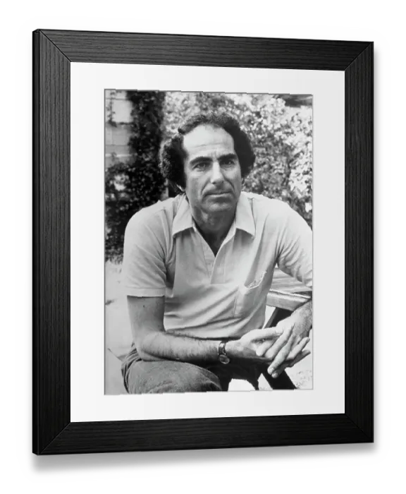 Framed Print : Author Philip Roth in the Park Framed Print : Author Philip Roth in the Park