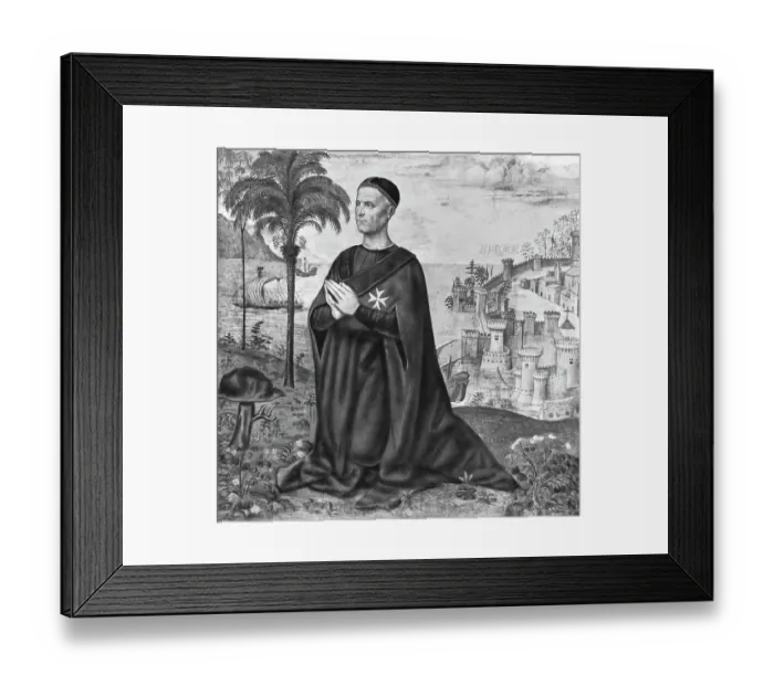 Framed Print : Portrait of Knight of Hospitalers Framed Print : Portrait of Knight of Hospitalers