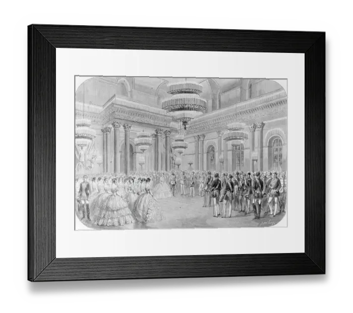 Framed Print : A Royal Court Ball Framed Print : A Royal Court Ball