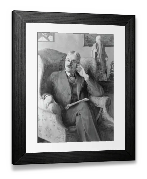 Framed Print : Portrait of Doctor John Dewey Framed Print : Portrait of Doctor John Dewey