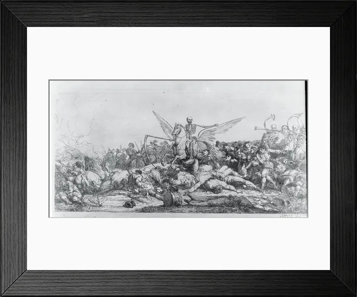 Framed Print : Death Arriving on Battlefield Framed Print : Death Arriving on Battlefield