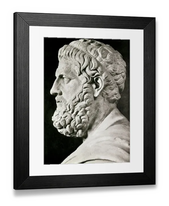 Framed Print : Sculpture of Sophocles
