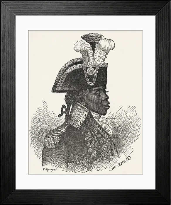 Framed Print : Portrait of Toussaint l'Ouverture Framed Print : Portrait of Toussaint l'Ouverture