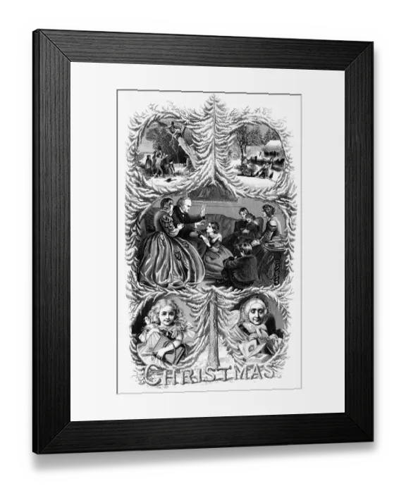 Framed Print : Composite Of Family X-Mas Celebratio Framed Print : Composite Of Family X-Mas Celebratio