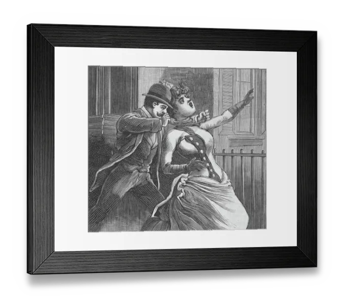 Framed Print : Man Choking Woman Framed Print : Man Choking Woman