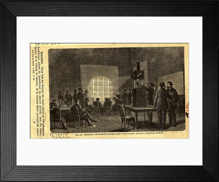Framed Print : First Transmission Via Microfilm Framed Print : First Transmission Via Microfilm