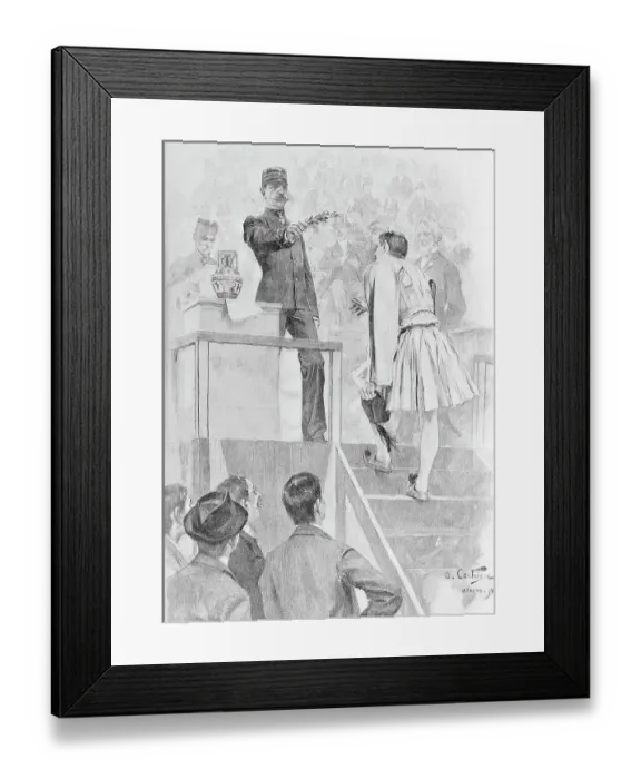 Framed Print : King of Greece Presenting Award to Winner Framed Print : King of Greece Presenting Award to Winner