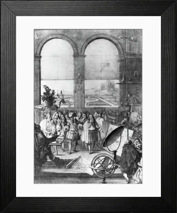 Framed Print : Louis XIV and His Entourage Visiting Observatory Framed Print : Louis XIV and His Entourage Visiting Observatory