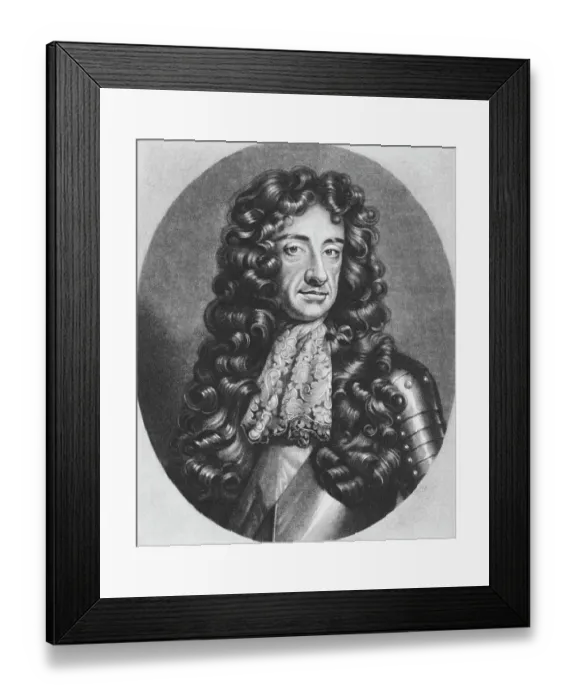 Framed Print : Print Depicting Charles II, King of England Framed Print : Print Depicting Charles II, King of England