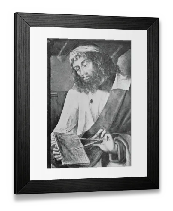 Framed Print : Painting of Euclid by Justus von Ghent Framed Print : Painting of Euclid by Justus von Ghent