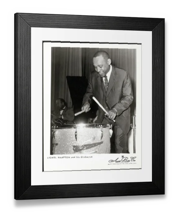 Framed Print : Portrait Of Jazz Musician Lionel Hampton Framed Print : Portrait Of Jazz Musician Lionel Hampton