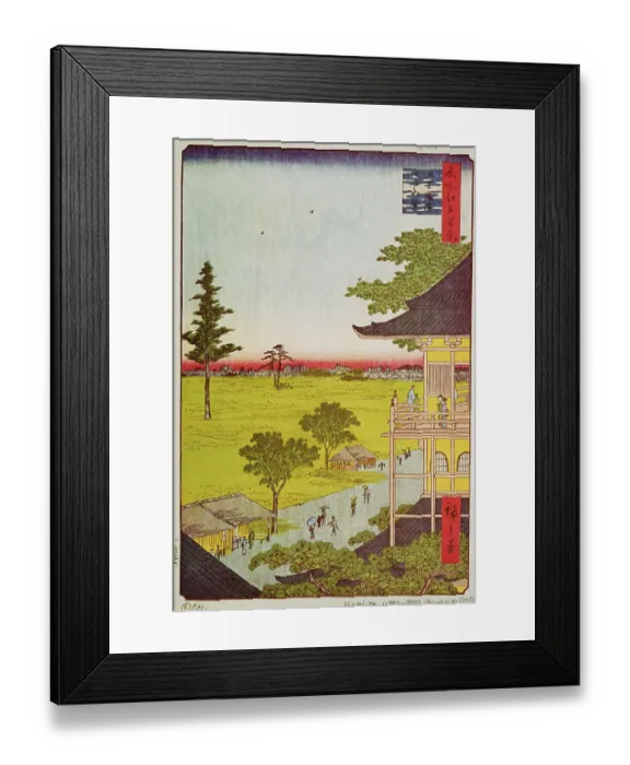 Framed Print : Sazai Hall, Five Hundred Rakan by Utagawa Hiroshige Framed Print : Sazai Hall, Five Hundred Rakan by Utagawa Hiroshige
