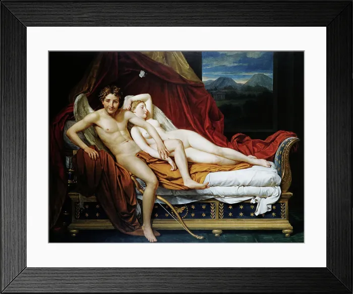 Framed Print : Cupid and Psyche by Jacques-Louis David Framed Print : Cupid and Psyche by Jacques-Louis David