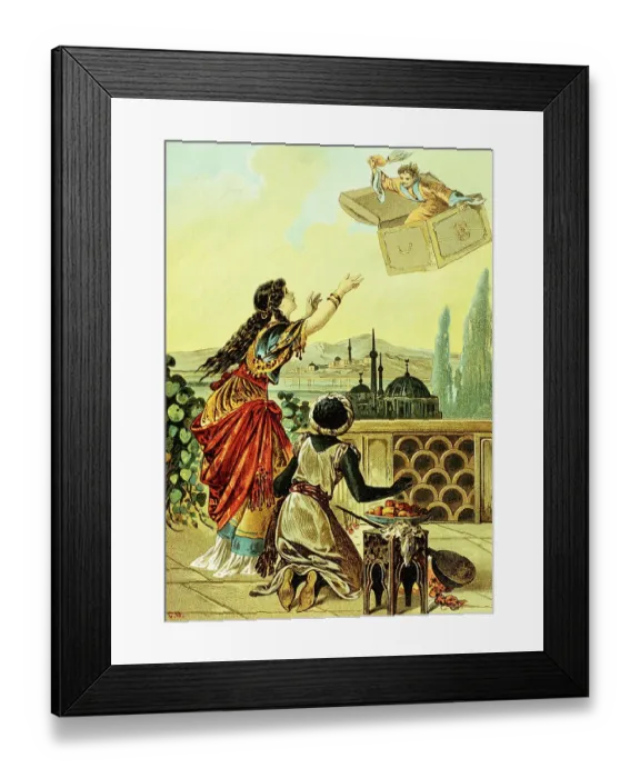 Framed Print : The Flying Trunk by Carl Offterdinger Framed Print : The Flying Trunk by Carl Offterdinger