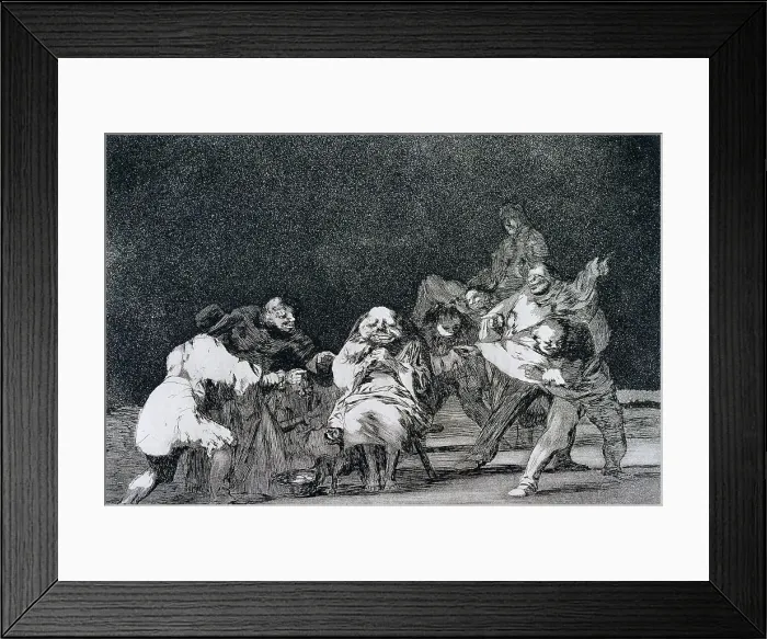 Framed Print : Los Disparates No. 17: Loyalty by Francisco de Goya Framed Print : Los Disparates No. 17: Loyalty by Francisco de Goya