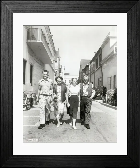 Framed Print : James Cagney And His Family On A Set Framed Print : James Cagney And His Family On A Set