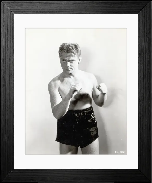 Framed Print : James Cagney Posing As A Boxer Framed Print : James Cagney Posing As A Boxer