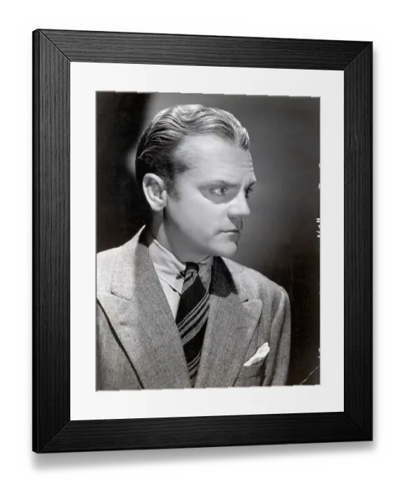Framed Print : Profile Portrait Of Actor James Cagney Framed Print : Profile Portrait Of Actor James Cagney