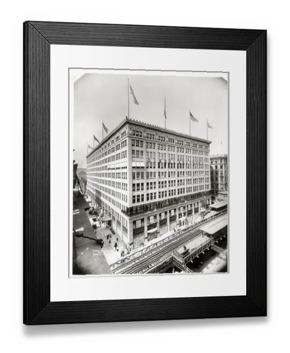 Framed Print : Portrait Of Gimbles Department Store Framed Print : Portrait Of Gimbles Department Store