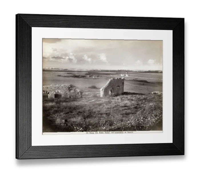 Framed Print : General View Roman Ruins in Countryside Framed Print : General View Roman Ruins in Countryside