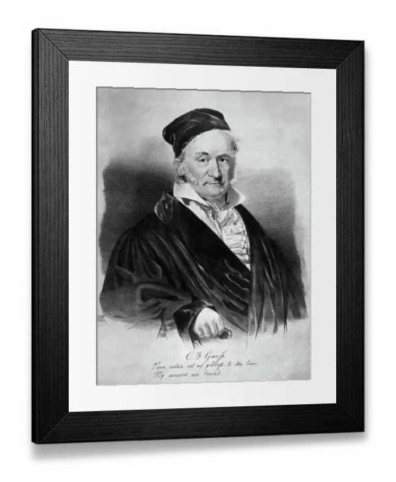 Framed Print : Painting of Carl Frederick Gauss Framed Print : Painting of Carl Frederick Gauss