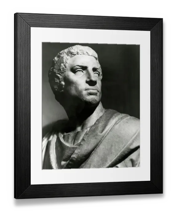 Framed Print : Statue Bust Of Marcus Junius Brutus Framed Print : Statue Bust Of Marcus Junius Brutus