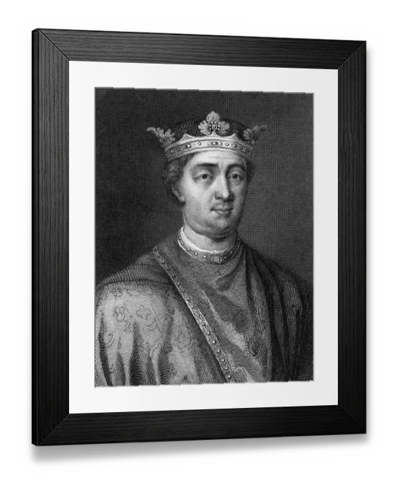 Framed Print : Engraving of King Henry II Framed Print : Engraving of King Henry II