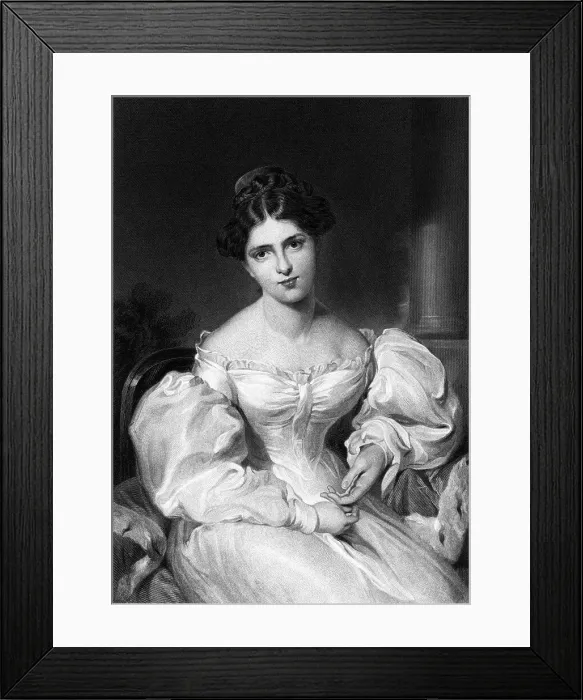 Framed Print : Portrait of Fanny Kemble Framed Print : Portrait of Fanny Kemble