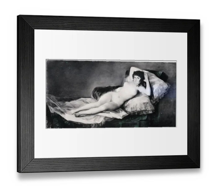 Framed Print : Nude Maja by Francisco de Goya Framed Print : Nude Maja by Francisco de Goya