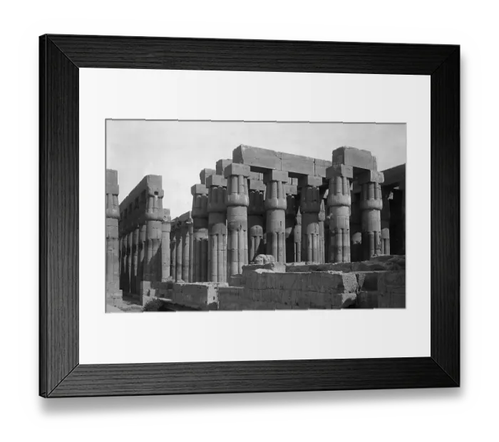 Framed Print : Exterior View of Peristyle Court in the Temple of Luxor Framed Print : Exterior View of Peristyle Court in the Temple of Luxor