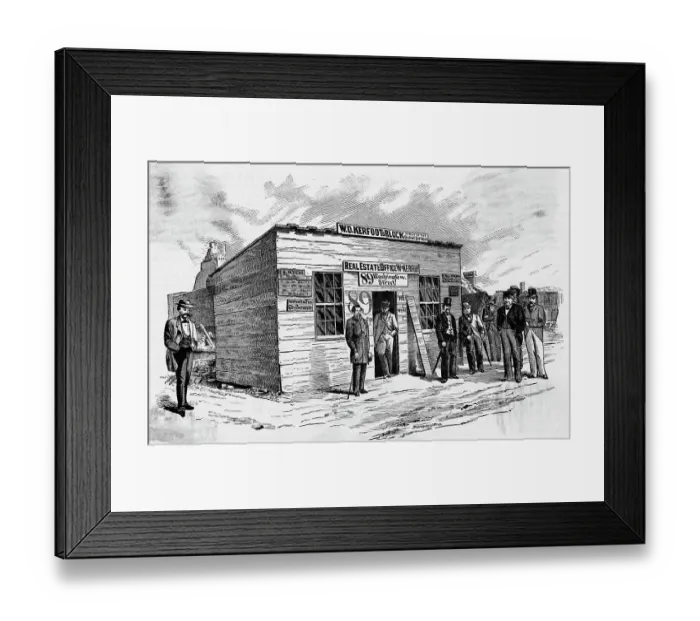 Framed Print : First Building Built After Great Fire Framed Print : First Building Built After Great Fire