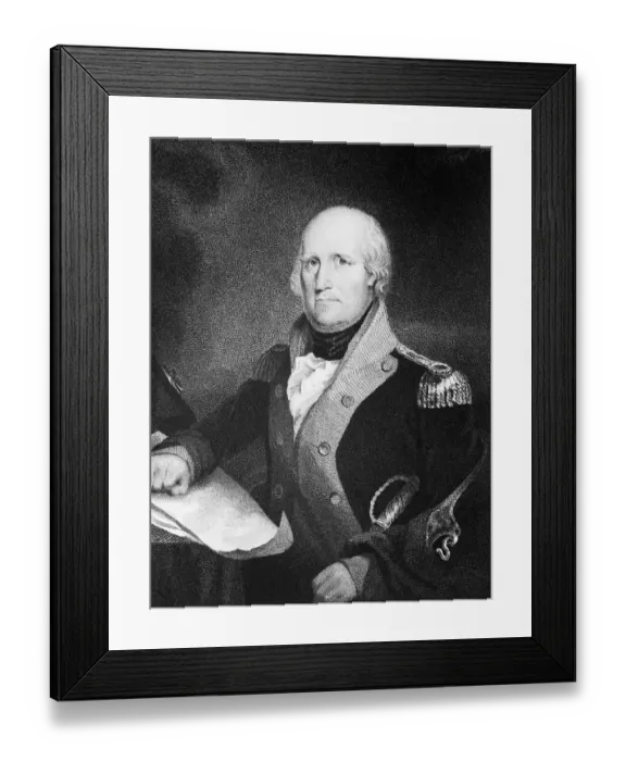 Framed Print : Painting Of George Rogers Clark Framed Print : Painting Of George Rogers Clark
