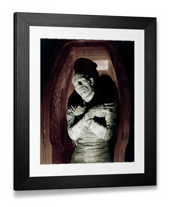Framed Print : The Mummy. Boris Karloff as the titular creature, The Mummy Framed Print : The Mummy. Boris Karloff as the titular creature, The Mummy