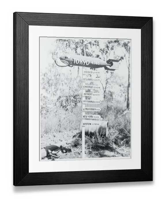 Framed Print : Sign in New Guinea Framed Print : Sign in New Guinea