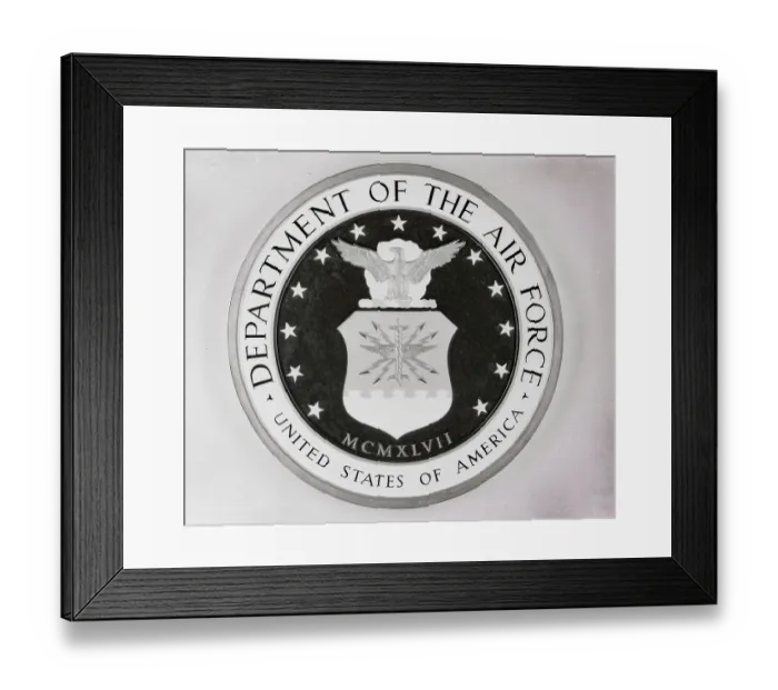 Framed Print : Emblem of United States Department of Air Force Framed Print : Emblem of United States Department of Air Force