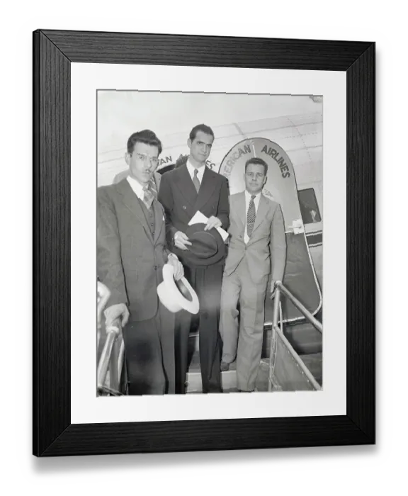 Framed Print : Howard Hughes at Washington Airport