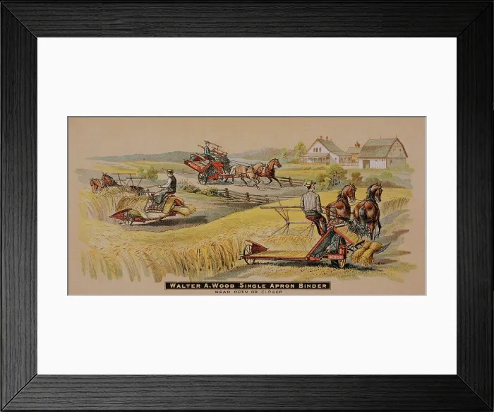 Framed Print : Walter A. Wood Single Apron Binder Advertisement Framed Print : Walter A. Wood Single Apron Binder Advertisement
