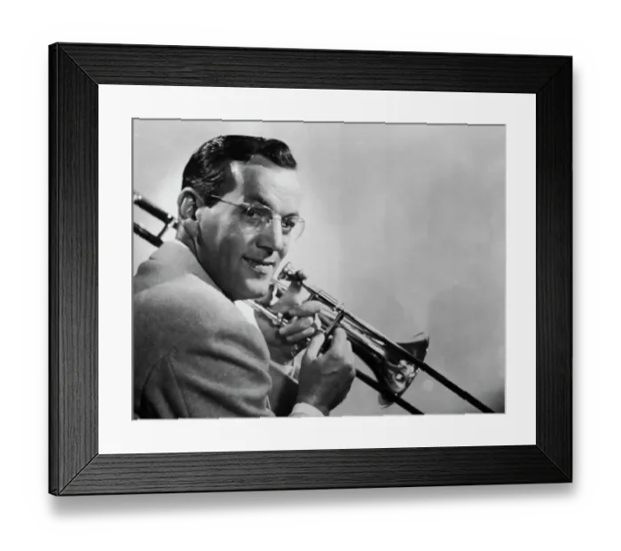 Framed Print : Glenn Miller Posing With Trombone Framed Print : Glenn Miller Posing With Trombone
