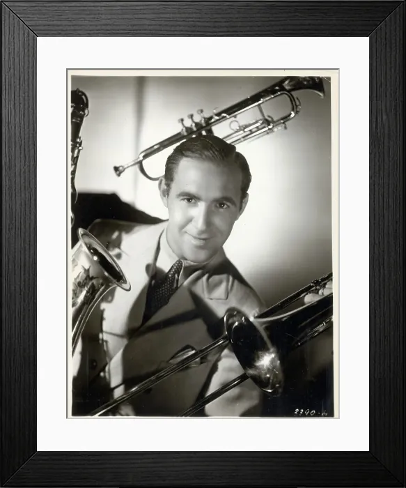 Framed Print : Benny Goodman Posing W / Brass Instruments Framed Print : Benny Goodman Posing W / Brass Instruments