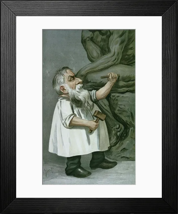 Framed Print : He Thinks In Marble by Julius Mendes Price Framed Print : He Thinks In Marble by Julius Mendes Price