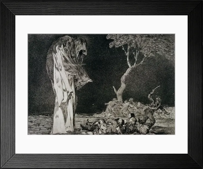 Framed Print : Los Disparates No. 2: Fearful Folly by Francisco de Goya Framed Print : Los Disparates No. 2: Fearful Folly by Francisco de Goya