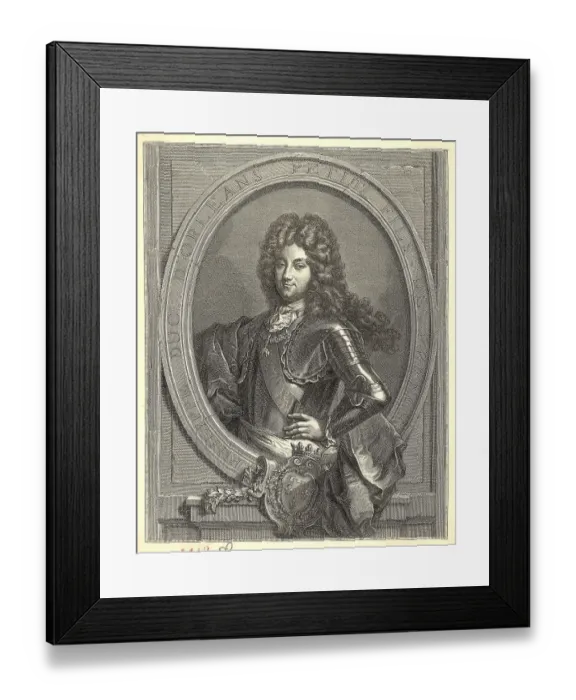 Framed Print : Engraving Of Philip Iim Duke Of Orleans Framed Print : Engraving Of Philip Iim Duke Of Orleans