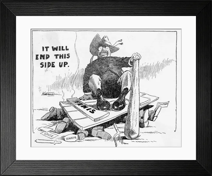 Framed Print : Polit Cartoon Of Teddy Roosevelt Framed Print : Polit Cartoon Of Teddy Roosevelt