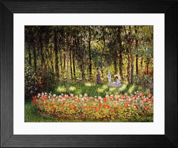Framed Print : Wooded Scene by Claude Monet Framed Print : Wooded Scene by Claude Monet