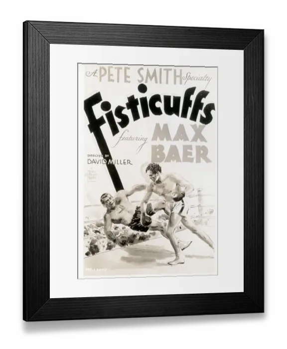Framed Print : Promotion Poster For Fisticuffs Framed Print : Promotion Poster For Fisticuffs