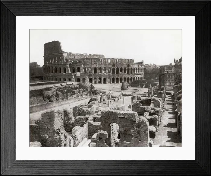 Framed Print : Roman Colosseum and Surrounding Ruins Framed Print : Roman Colosseum and Surrounding Ruins